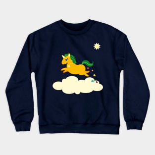 The Golden Unicorn of Glitter Poo Crewneck Sweatshirt